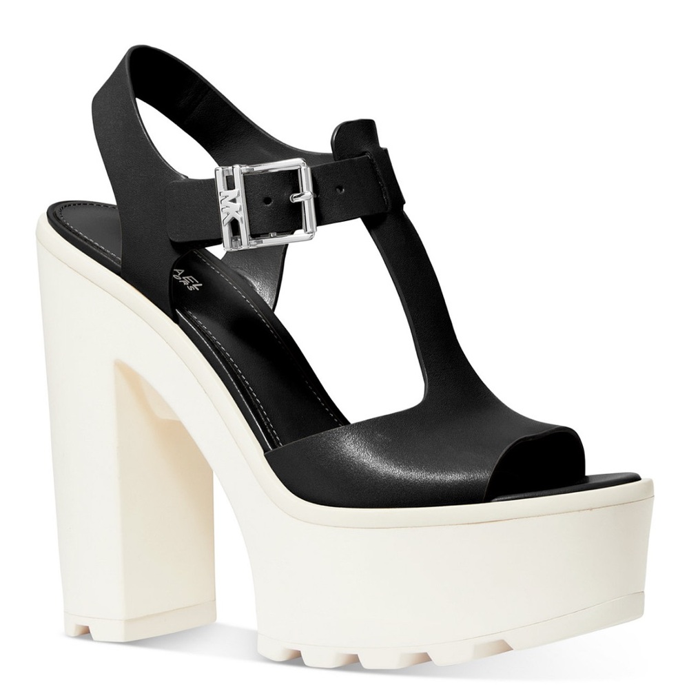 Michael Kors Sinead Platform Leather Heels